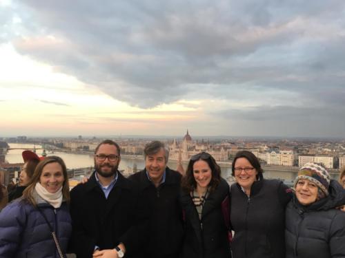 View of Budapest in the background