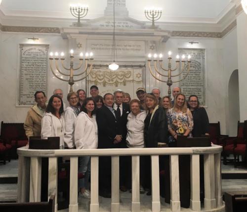 Meeting with the President of the Jewish COmmunity of Greece and Thessaloniki, David Saltiel. Enjoy the beauty of the old Synagogue, one of only two remaining active synagogues 