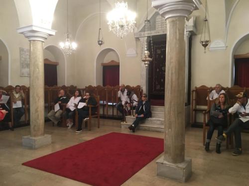 The Chalkida Synagogue with only 50 members and doing what they can to maintain weekly services