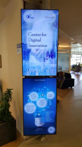 Welcome sign at tech park for start up tech entrepreneurs